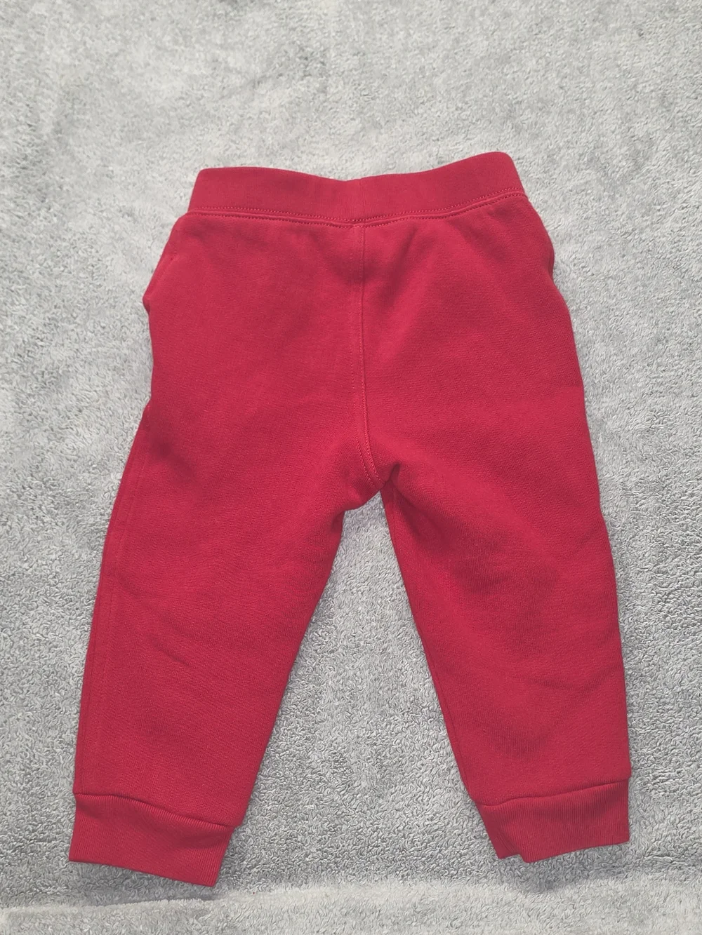 Ralph Lauren Toddler Red Sweatpant Joggers with Yellow Polo Pony